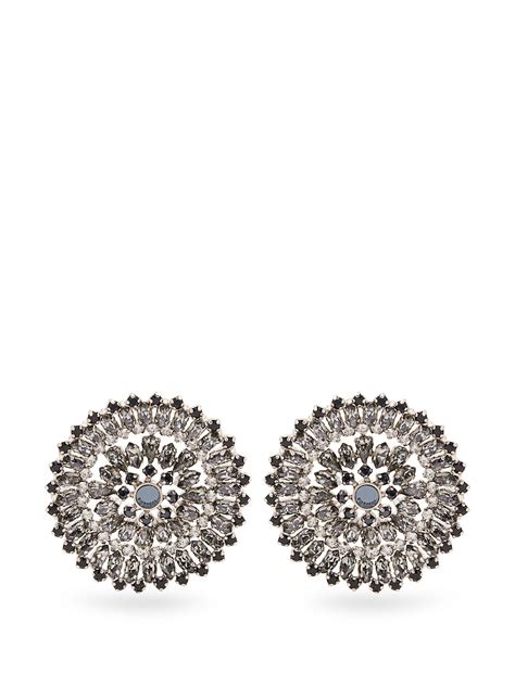 givenchy piercings black|Givenchy crystal earrings.